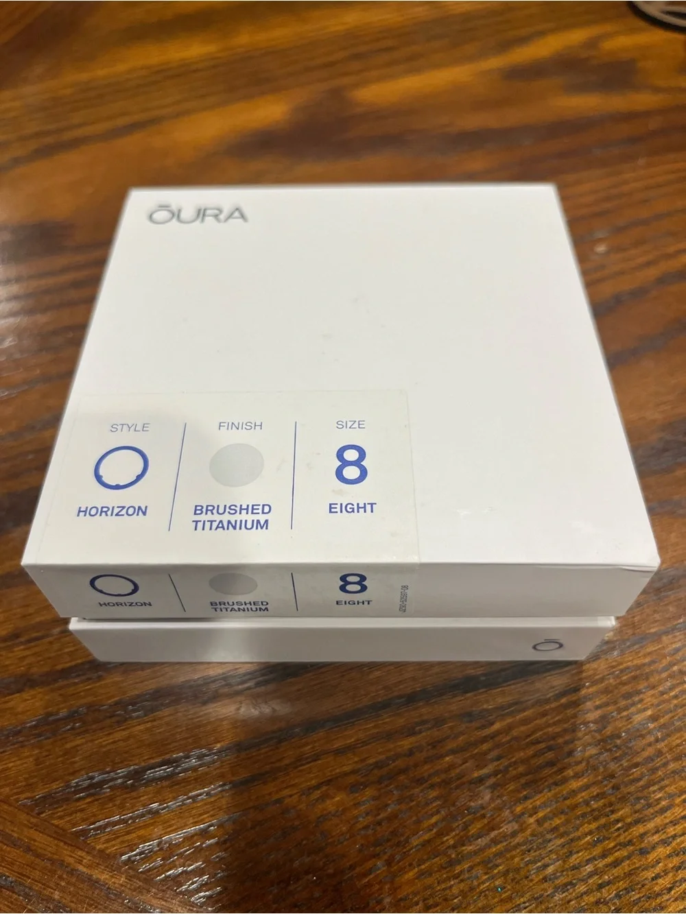 Oura Brushed Titanium Ring Size 8 White Box